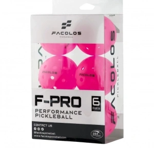Bóng Pickleball Facolos F-Pro Advanced Hồng (Hộp 6 Quả)